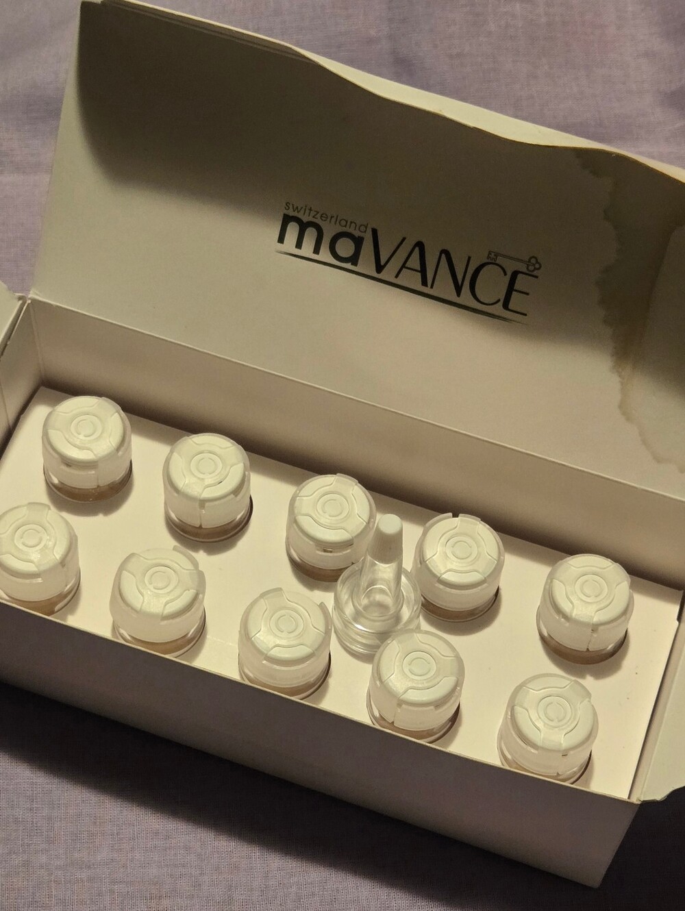 maVANCE Switzerland Rose Stem Cell Care Set - 10 Vials (Open Box/Unused)